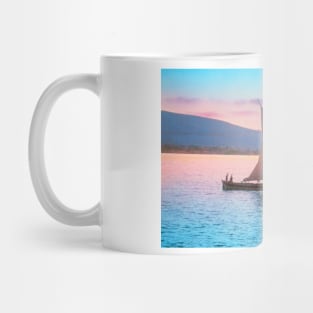 Sailing The Mediterranean Coast 1950s Mug